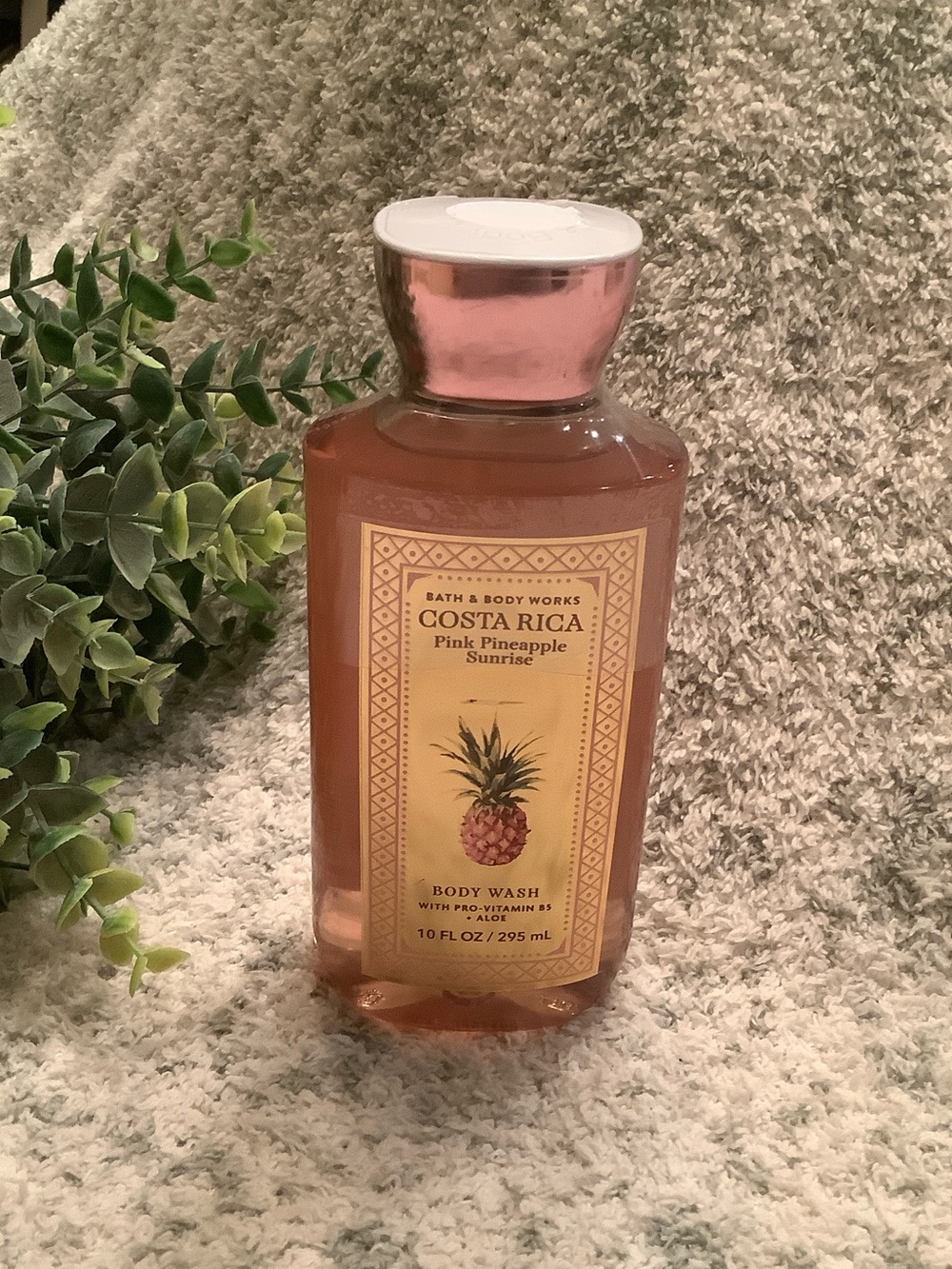 Bath & Body Works Scented Costa Rica Pink Pineapple Sunrise Body Wash NWT 10oz.